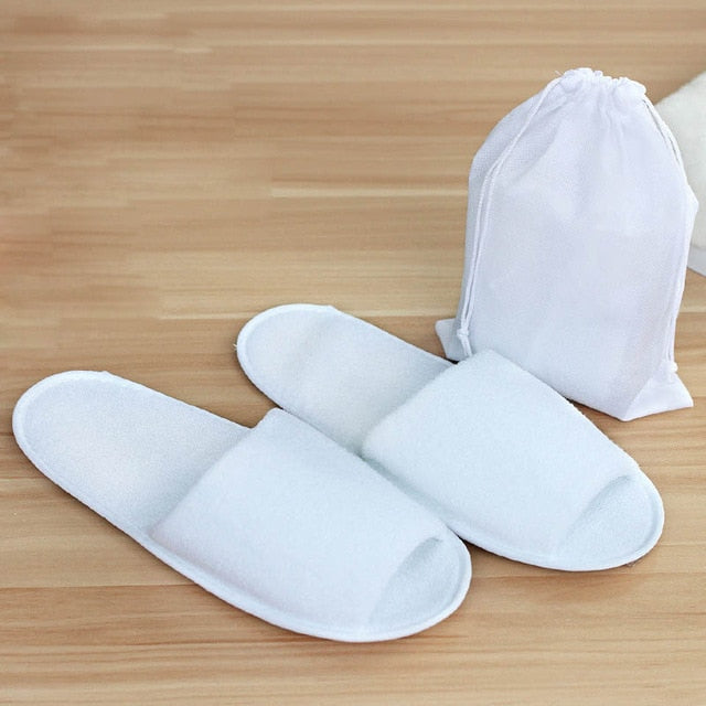 1 Pair Portable Foldable Men Home Hotel Non-slip Shoes Indoor